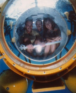 submarine 1000 feet wall cayman island